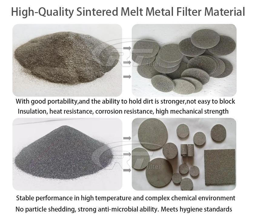 30inch High Precision Customized Titanium Powder Sintered Filter